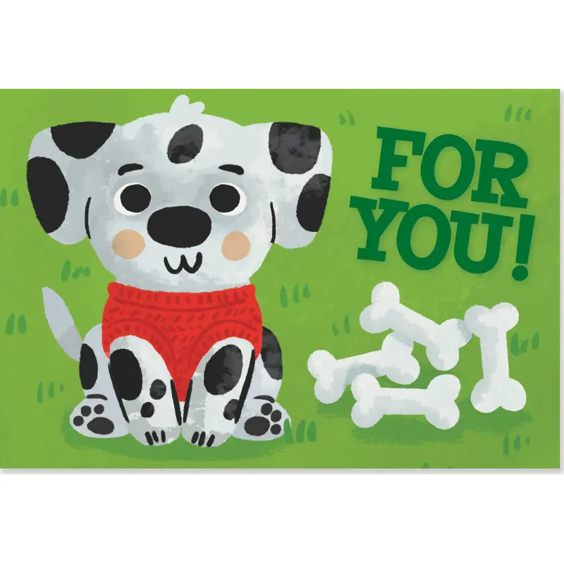 Polkat Dot Puppy gift enclosure