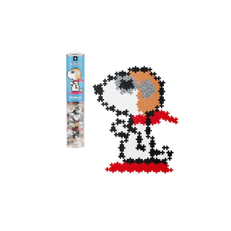 Plus Plus Peanuts Puzzle By Number Tubes - Flying Ace