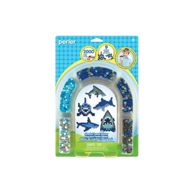 Perler Sharks Fused Bead Kit