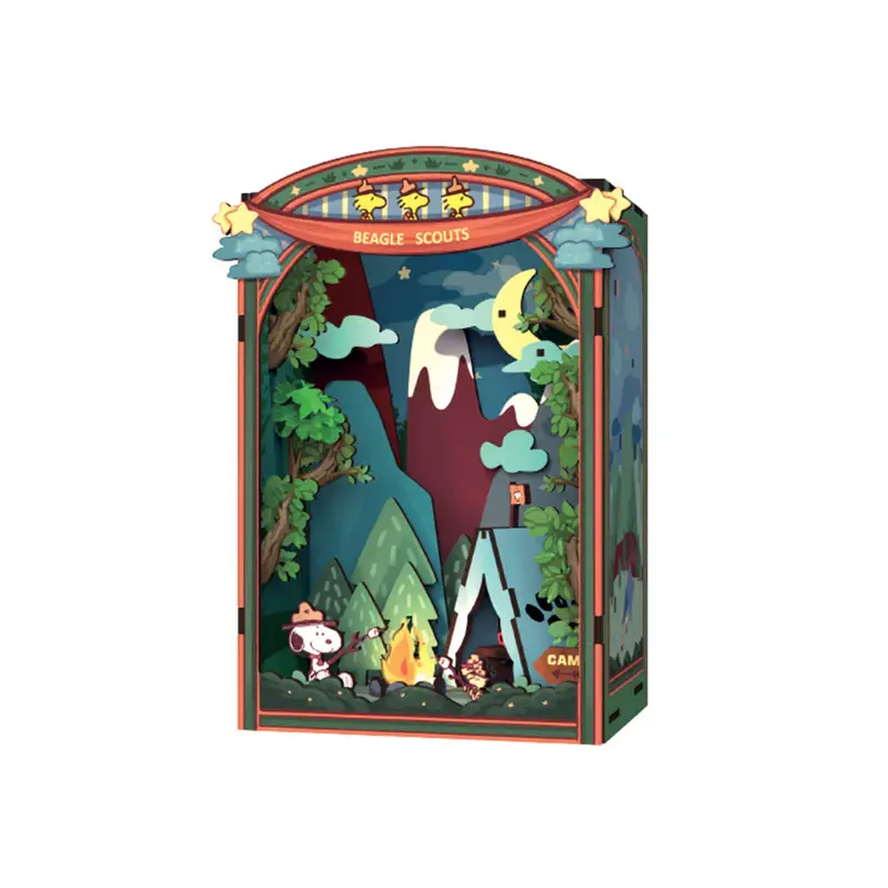 Peanuts Snoopy's Beagle Scouts DIY Book Nook Kit