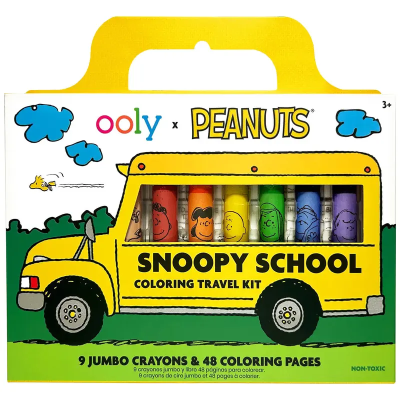 Peanuts Snoopy School Coloring Travel Kit