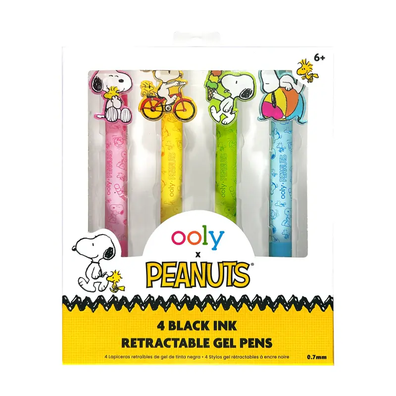 Peanuts Black Ink Retractable Gel Pens