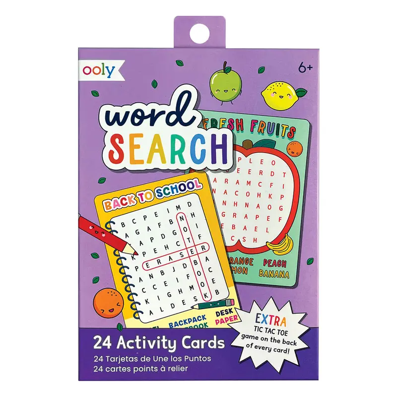 Paper Games Word Search Activity Cards