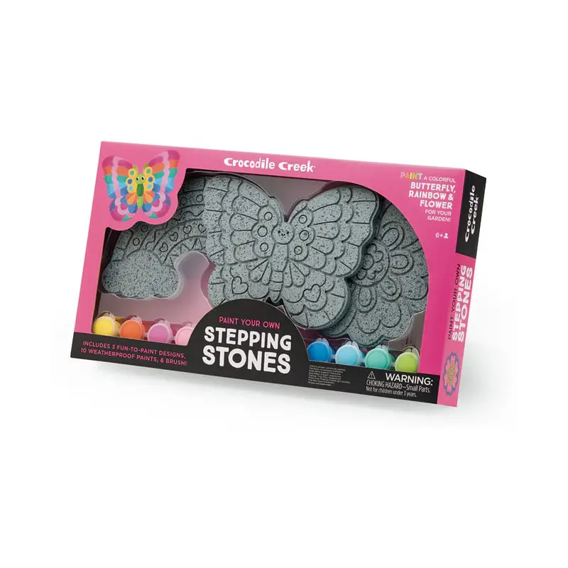 Paint Your Own Stepping Stones - Rainbow Garden