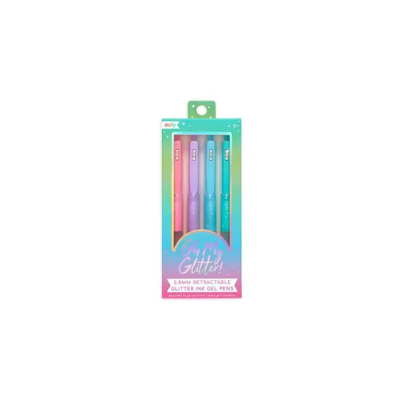Oh My Glitter - Retractable Gel Pen 4pk*