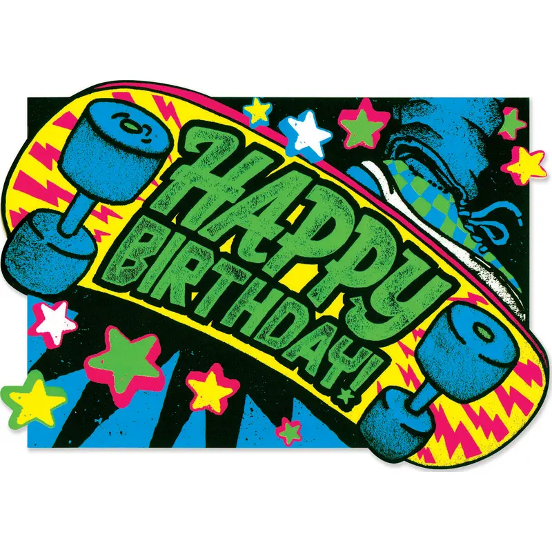 Neon: Skate Board Card