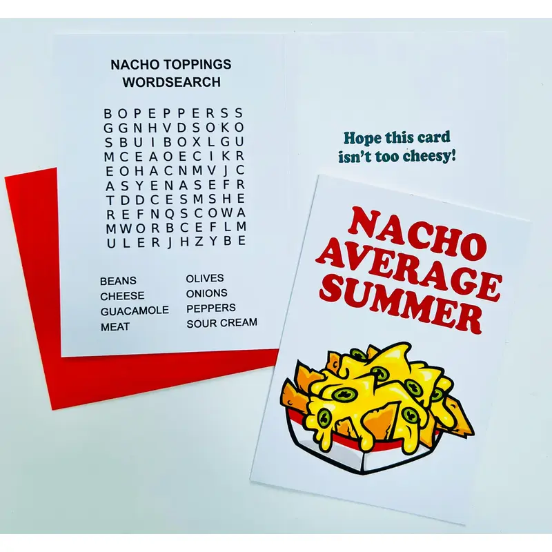 Nacho Average Summer Greeting  Card