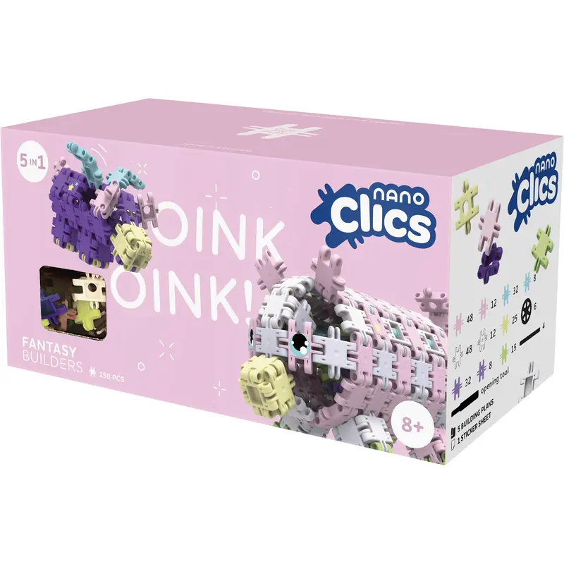 Nano Clics Fantasy 250pc Oink Oink