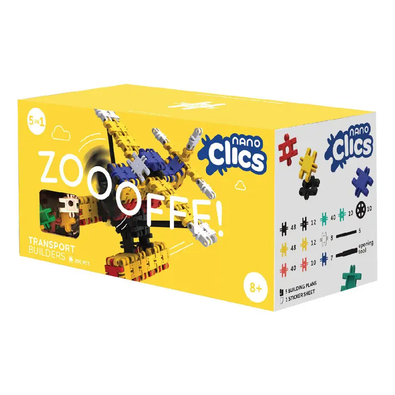 Nano Clics Transport 250pc Zooofff