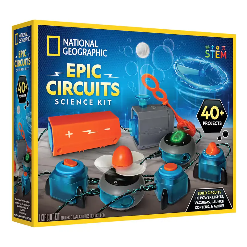 National Geograhic Epic Circuits Science Kit - 40+ Projects