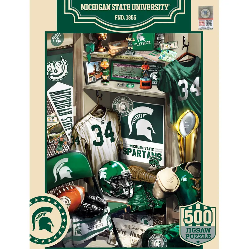 Michigan State Spartans Locker Room 500pc Puzzle