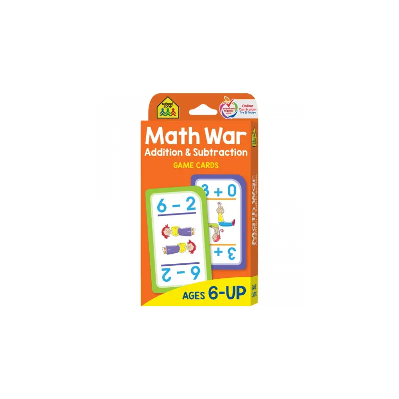 Math War Addition & Subtraction Flashcards