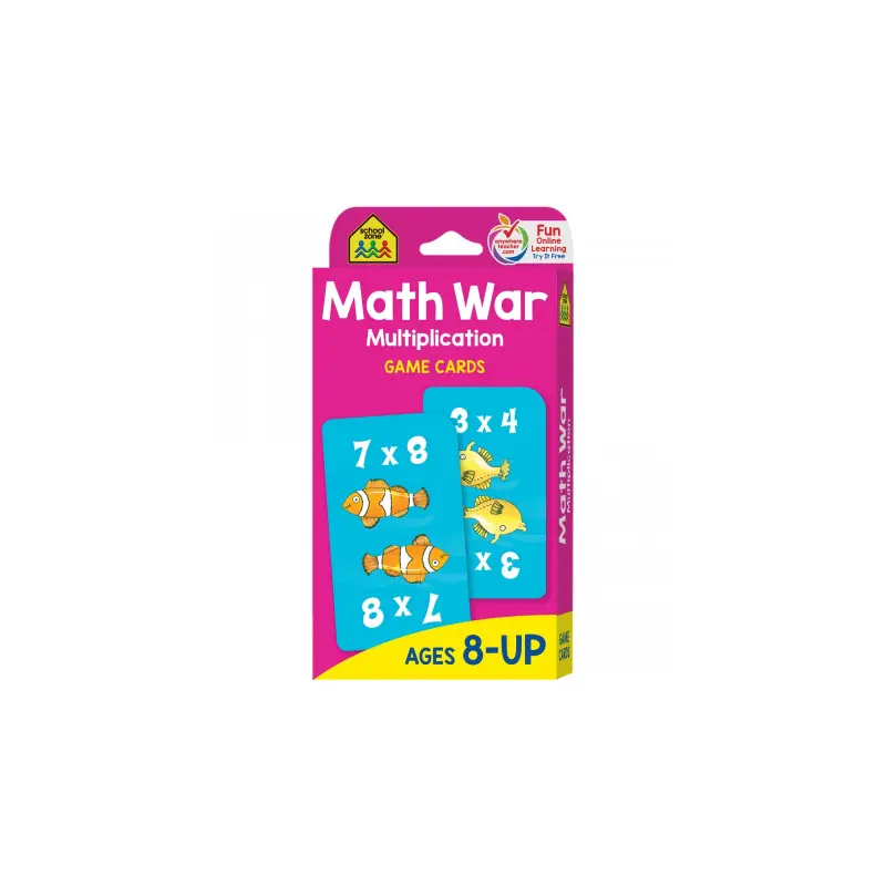 Math War-Multiplication Flash Cards