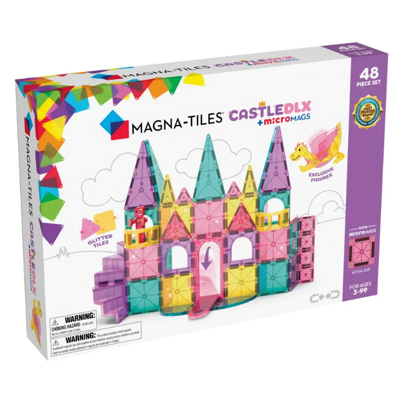 Magna-Tiles Castle - Micromags 48pc