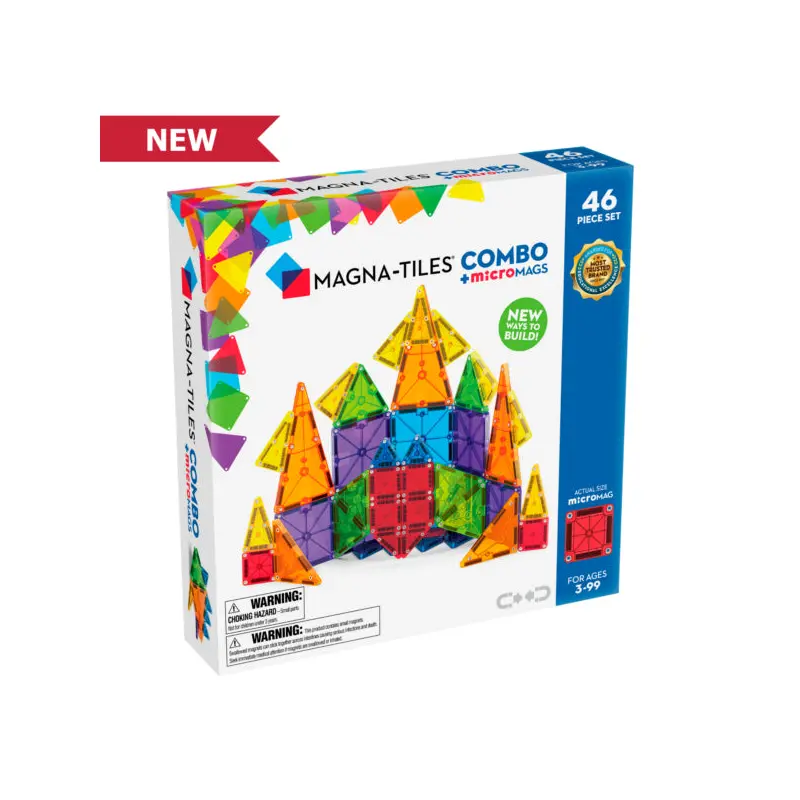 Magna-Tiles Combo + MicroMags 46 Piece Set