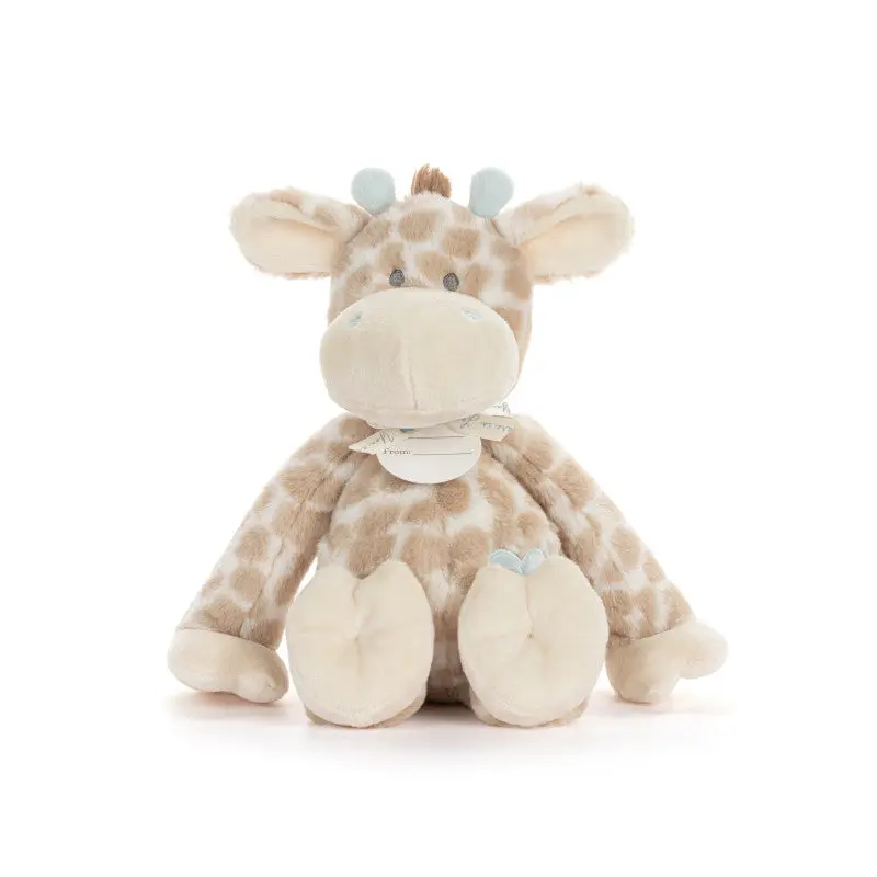 Luxurious Giraffe Blue Plush