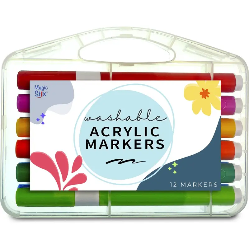 Acrylic Marker 12 Color Set