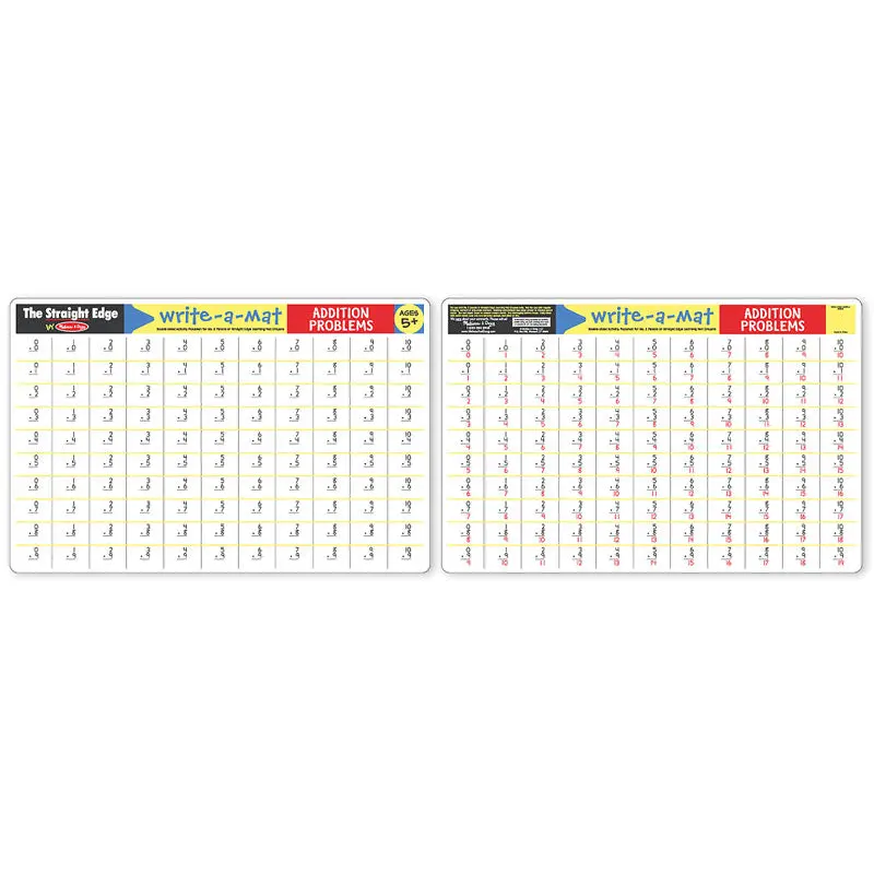 Addition Problems Write-A-Mat