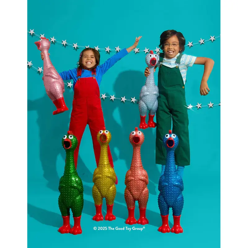 24" Giant Sparkle Rubber Chicken