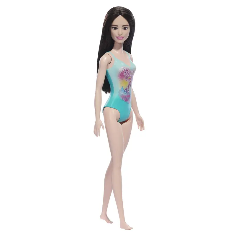 Barbie Fashion & Beauty Mueca Playa con Traje de Bao Azul