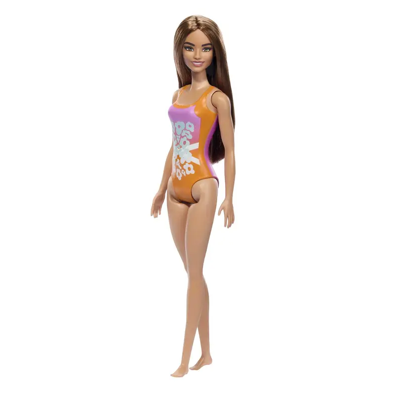 Barbie Fashion & Beauty Mueca Playa con Traje de Bao Naranja