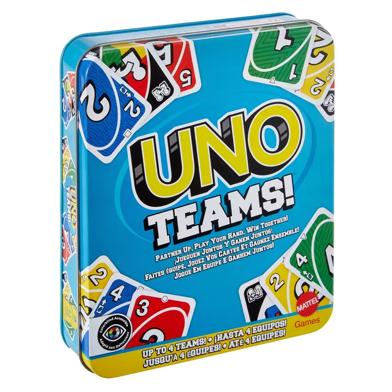 UNO Teams Card Game For Family Nights, Game Nights, Travel, Camping & Parties