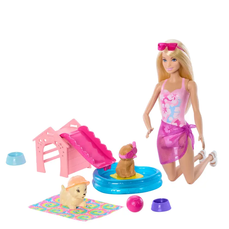 Barbie Coffret Piscine des Chiots