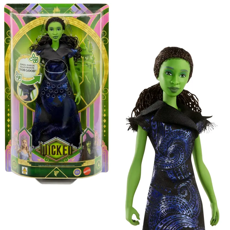 Universal Pictures Wicked: For Good Singing Elphaba Doll, Movie-Inspired Outfit, Sings For Good"