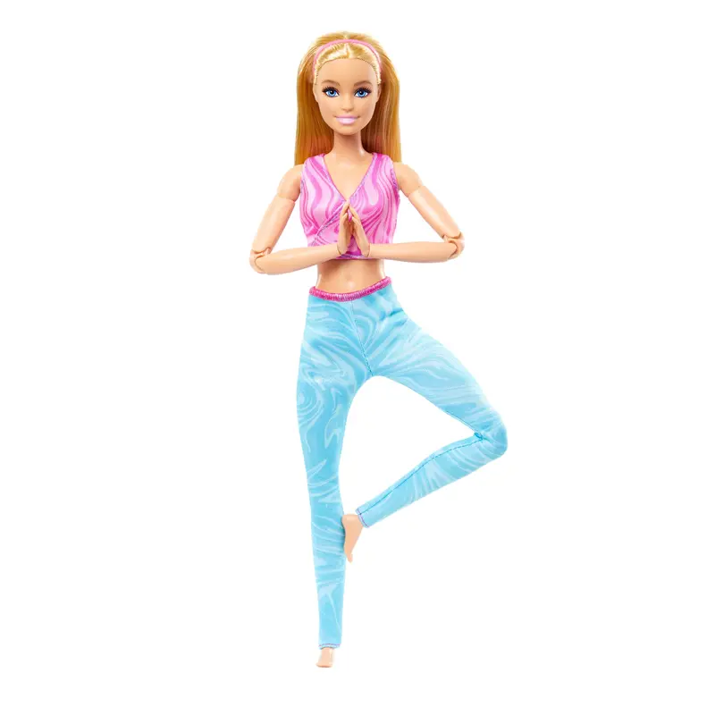 Barbie Made To Move Fashion Doll, Blonde Wearing Removable Sports Top & Pants, 22 Bendable Joints