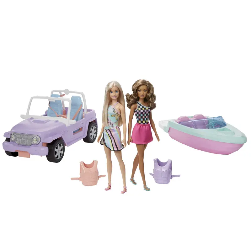 Barbie  Coffret Vhicules et Poupes