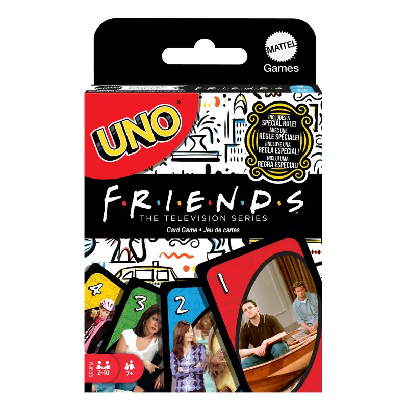 Uno Friends  Jeu de Cartes Pour Soires de Jeu en Famille, Adultes