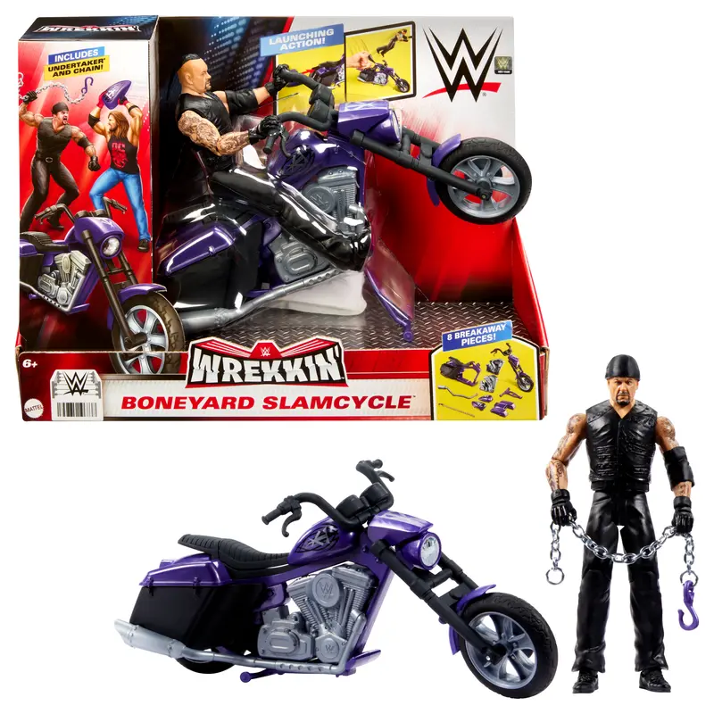 Wwe  Wrekkin  Vhicule et Fig.  Boneyard Slamcycle et Undertaker