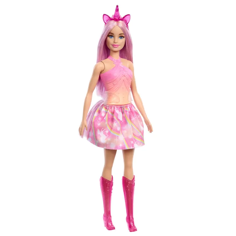 Barbie Fantasia Boneca Saia de Unicrnio de Sonho Rosa