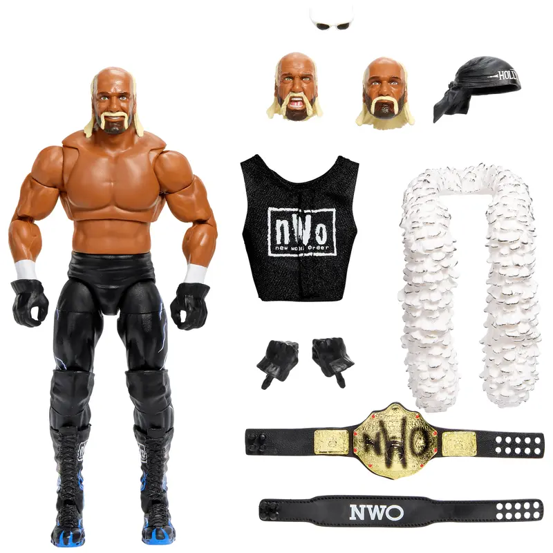 WWE Ultimate Edition Hollywood Hulk Hogan Action Figure & Accessories Set, 6-Inch Collectible