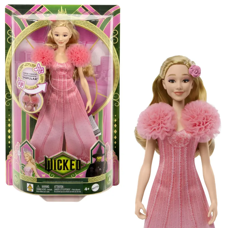 Universal Pictures Wicked Poupe Glinda Chantante Avec Habillages et Accessoires - Bientt Disponible