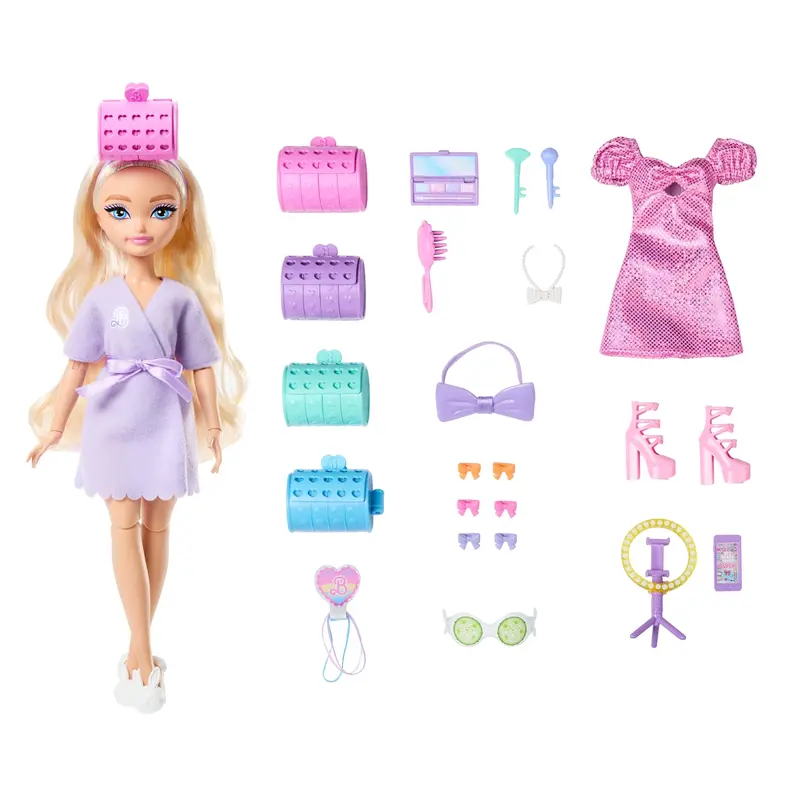 Barbie Dream Get Ready With Barbie Barbie Malibu Fashion Doll With Surprise Accessories And 15+ Looks