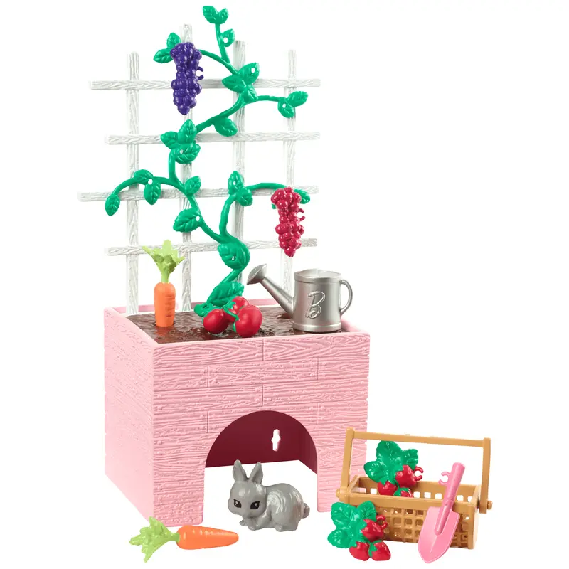 Barbie Barbie World Coffret Avec Accessoires Jardin