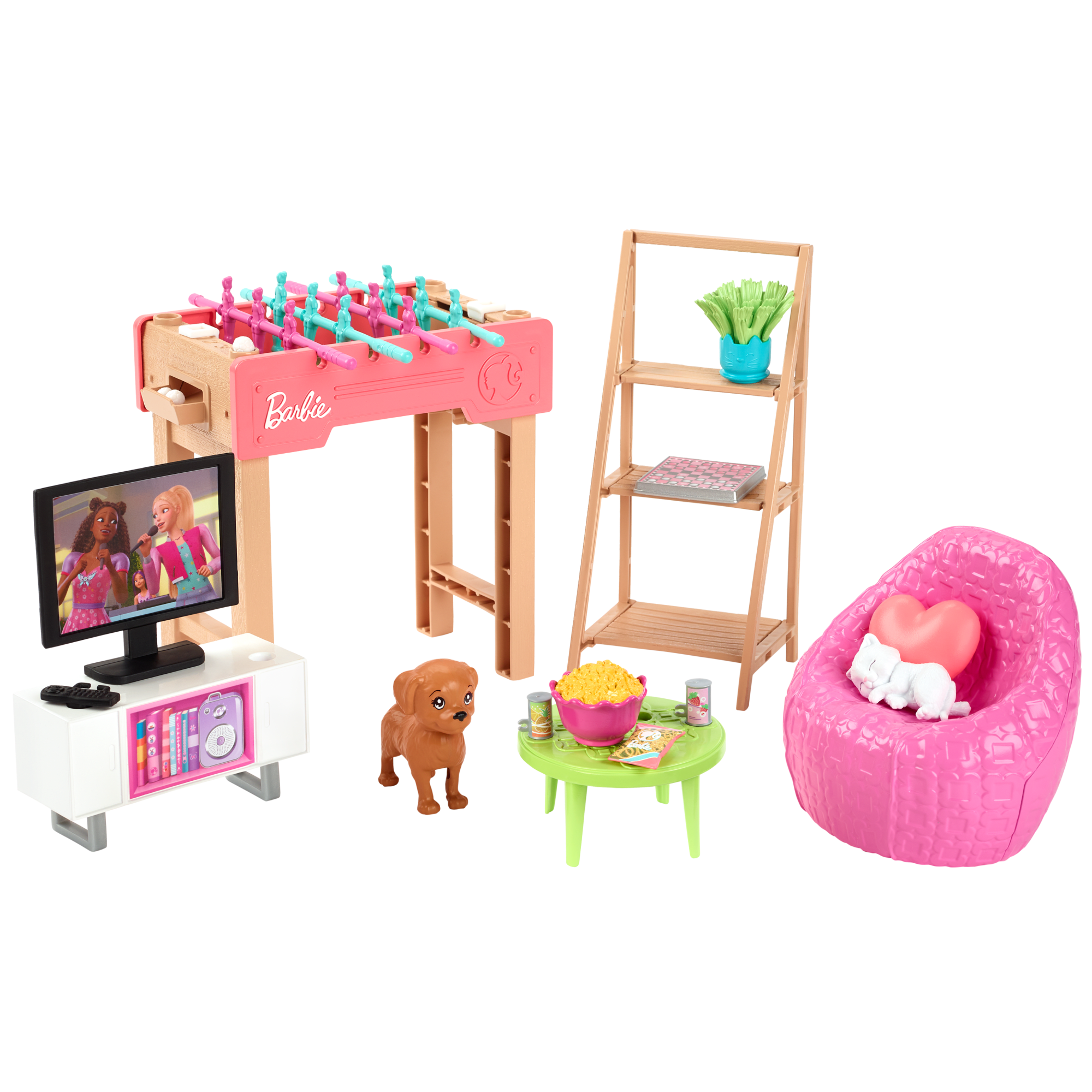 Barbie Barbie World Coffret de Jeu Avec Accessoires Soire de Jeux