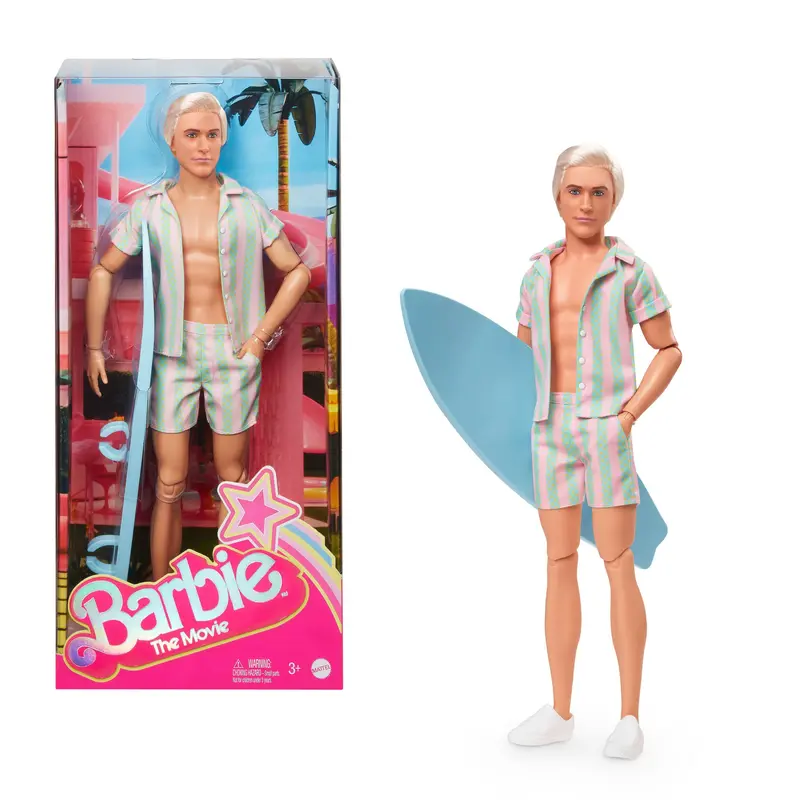 Barbie Ken du Film Barbie Poupe Avec ensemble de Plage Ray