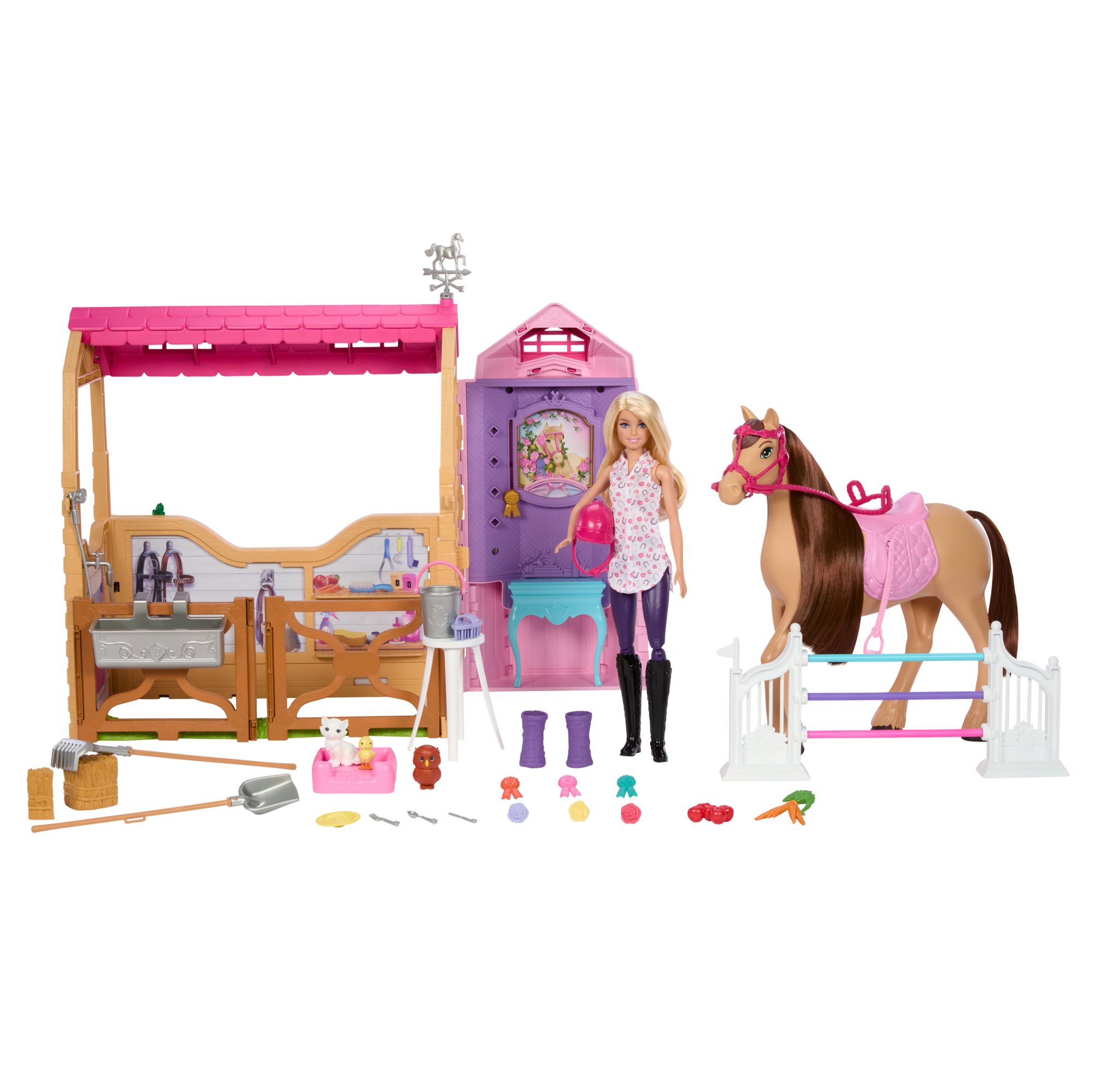 Barbie Detective La Gran Carrera de Caballos Set de Juego Establo de los Sueos