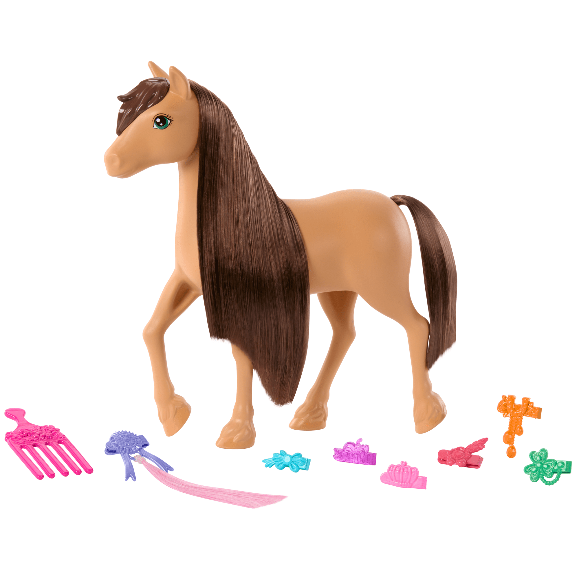 Barbie Detetive A Grande Corrida de Cavalos Conjunto de Brinquedo Pnei Penteados Divertidos Surpresa