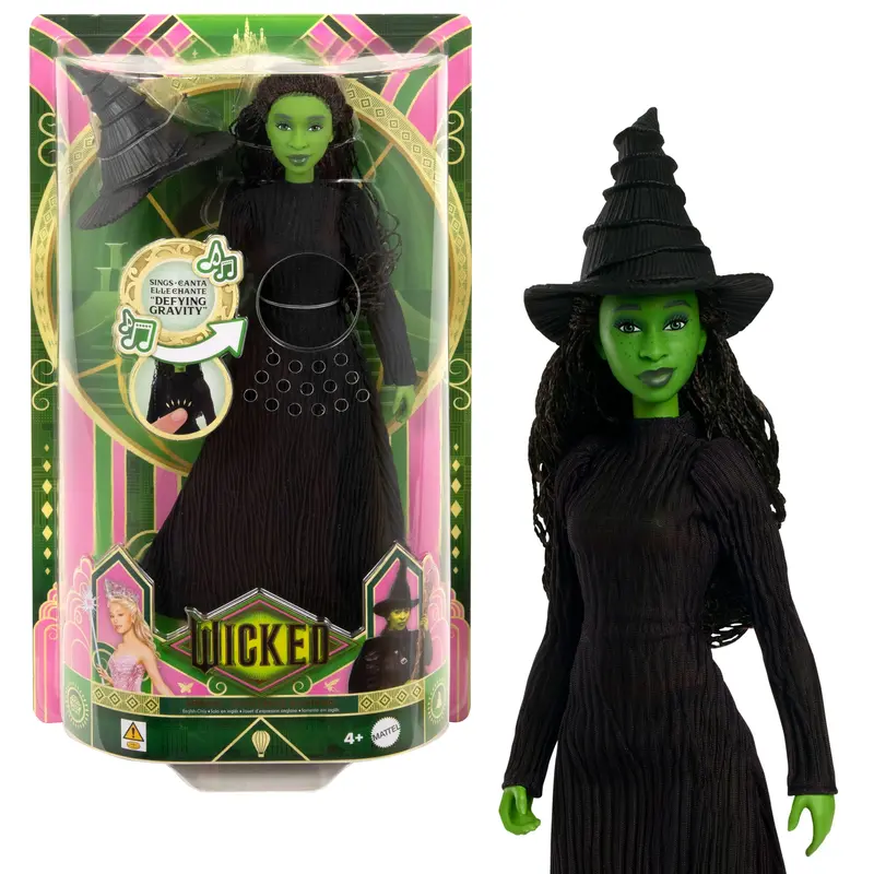Wicked-Poupe Elphaba Chantante-Avec Habillages et Accessoires