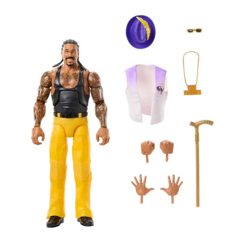 WWE Elite Legends Godfather Action Figure & Accessories, Series 26 Collectible Set, 6-inch