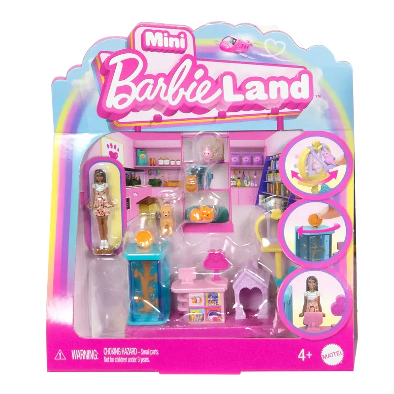 Barbie  Mini Barbieland  Poupe et Coffret de Jeu  Animalerie