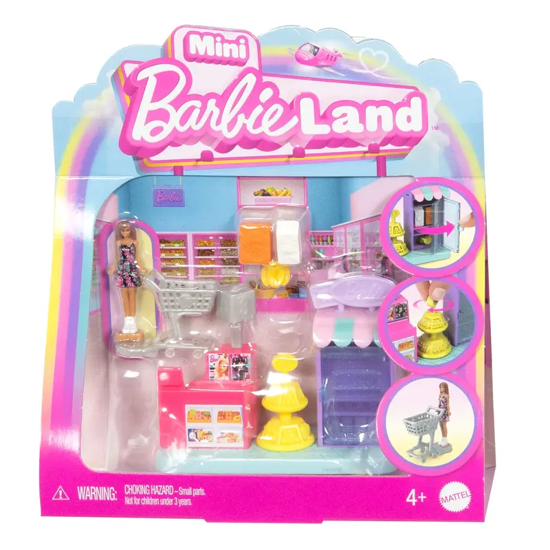 Barbie  Mini Barbieland  Poupe et Coffret de Jeu  Supermarch