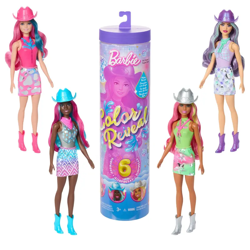 Barbie Color Reveal Mueca Moda Disco Sorpresa