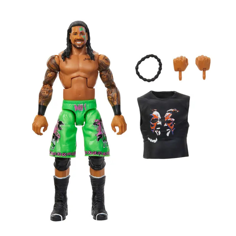 WWE Figura de Accin Elite Jey Uso verde