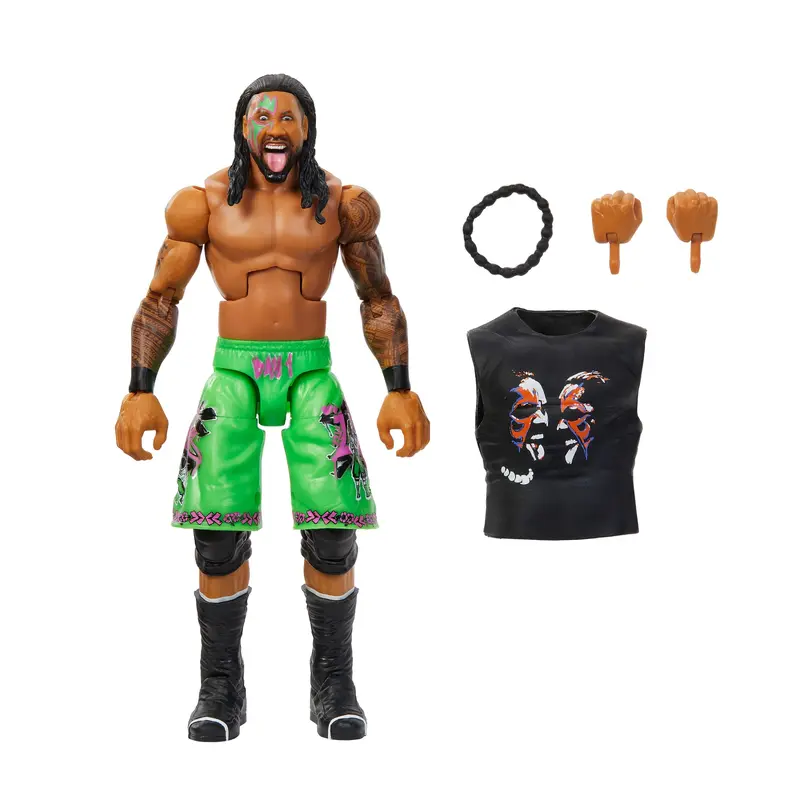 WWE Figura de Accin Elite Jimmy Uso verde