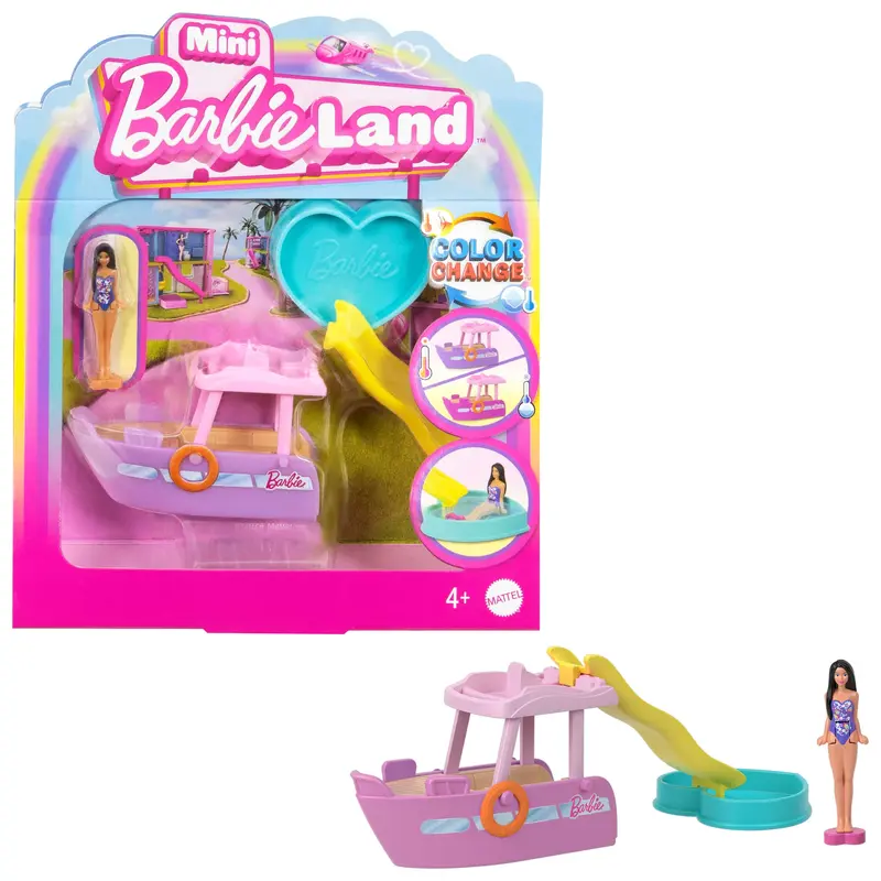 Barbie Mini BarbieLand Veculo para Boneca Iate Dos Sonhos