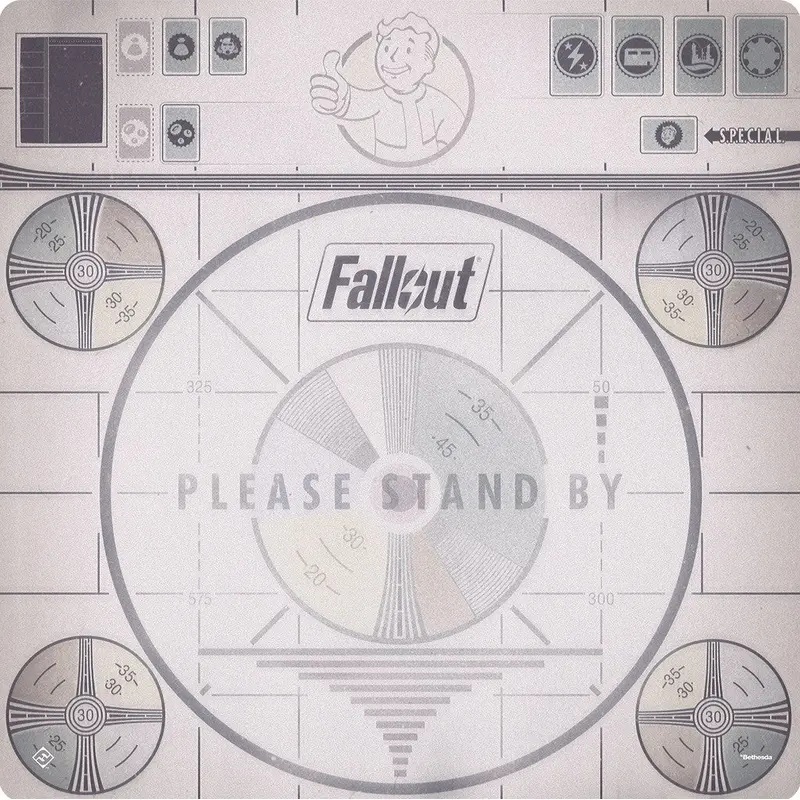 Fantasy Flight Games Fallout: Please Stand By Gamemat